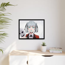 Load image into Gallery viewer, Kakegurui Kirari Momobami Canvas Framed Art Print