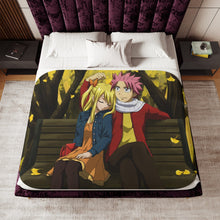 Load image into Gallery viewer, Fairy Tail Natsu Dragneel, Lucy Heartfilia Sherpa Blanket