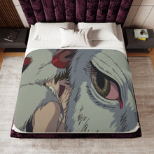 Load image into Gallery viewer, Anime Princess Mononoker Sherpa Blanket