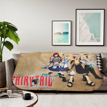 Load image into Gallery viewer, Anime Fairy Tailr Sherpa Blanket