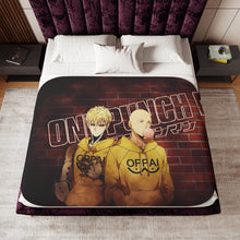 Load image into Gallery viewer, Anime One-Punch Man Sherpa Blanket