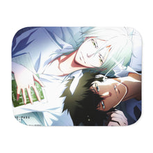 Load image into Gallery viewer, Protagonist and Antagonist Faces Sherpa Blanket