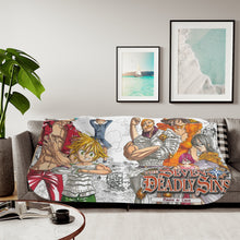 Load image into Gallery viewer, The Sins are all here Sherpa Blanket