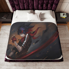 Load image into Gallery viewer, Anime Kill La Kill Sherpa Blanket