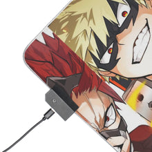 Load image into Gallery viewer, My Hero Academia Izuku Midoriya, Katsuki Bakugou RGB LED Mouse Pad (Desk Mat)