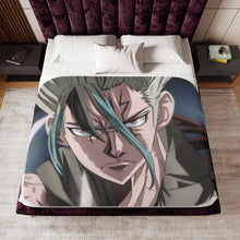 Load image into Gallery viewer, Dr. Stone Sherpa Blanket