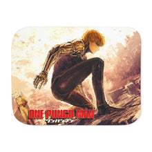 Load image into Gallery viewer, Saitama and Genos Sherpa Blanket