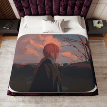 Load image into Gallery viewer, Anime Chainsaw Man Sherpa Blanket