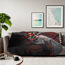 Load image into Gallery viewer, Anime Chainsaw Man Sherpa Blanket