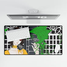 Load image into Gallery viewer, Girl with black rose Mouse Pad (Desk Mat)
