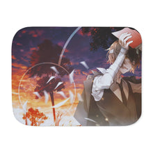 Load image into Gallery viewer, Osamu Dazai Sherpa Blanket