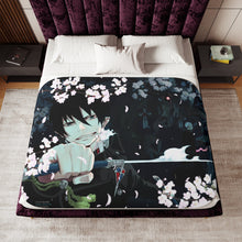 Load image into Gallery viewer, Anime Blue Exorcistr Sherpa Blanket