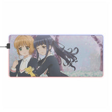 Load image into Gallery viewer, Cardcaptor Sakura Sakura Kinomoto, Tomoyo Daidouji RGB LED Mouse Pad (Desk Mat)