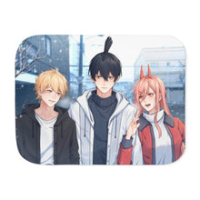 Load image into Gallery viewer, Anime Chainsaw Man Sherpa Blanket