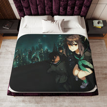 Load image into Gallery viewer, Shinoa, Yu & Yoichi At The Roof Sherpa Blanket