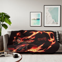 Load image into Gallery viewer, Tanjiro Kamado Sherpa Blanket