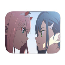 Load image into Gallery viewer, Zero Two, Ichigo Sherpa Blanket