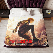 Load image into Gallery viewer, Saitama and Genos Sherpa Blanket