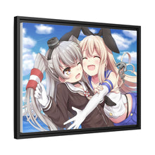 Load image into Gallery viewer, Amatsukaze, Shimakaze Canvas Framed Art Print