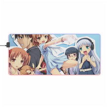 Load image into Gallery viewer, A Certain Magical Index Kamijou Touma, Index Librorum Prohibitorum, Mikoto Misaka, Kuroko Shirai RGB LED Mouse Pad (Desk Mat)