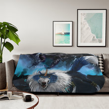 Load image into Gallery viewer, Tempest Wolf Sherpa Blanket