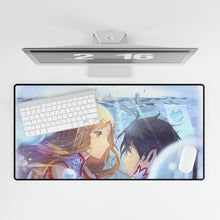 Load image into Gallery viewer, Kirito and Asuna Mouse Pad (Desk Mat)
