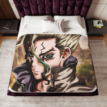 Load image into Gallery viewer, Anime Dr. Stone Sherpa Blanket
