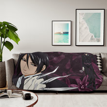 Load image into Gallery viewer, Black Butler Sherpa Blanket