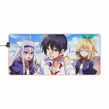 Load image into Gallery viewer, Rokudenashi Majutsu Koushi To Akashic Records Sistine Fibel, Glenn Radars, Rumia Tingel RGB LED Mouse Pad (Desk Mat)