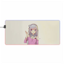 Load image into Gallery viewer, Emilia tan <3 RGB LED Mouse Pad (Desk Mat)