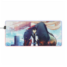 Load image into Gallery viewer, Sword Art Online Kazuto Kirigaya, Asuna Yuuki RGB LED Mouse Pad (Desk Mat)
