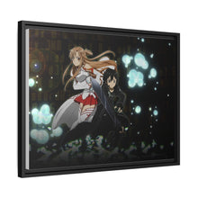 Load image into Gallery viewer, Asuna and Kirito Canvas Framed Art Print