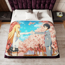 Load image into Gallery viewer, Anime Your Lie in April Sherpa Blanket