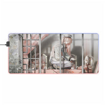 Load image into Gallery viewer, Flandre Scarlet & Hong Meiling RGB LED Mouse Pad (Desk Mat)
