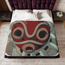 Load image into Gallery viewer, Anime Princess Mononoker Sherpa Blanket