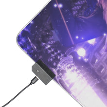 Load image into Gallery viewer, Blue Exorcist RGB LED Mouse Pad (Desk Mat)
