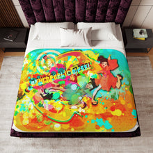 Load image into Gallery viewer, Anime Samurai Champloor Sherpa Blanket