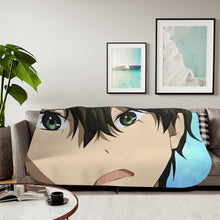 Load image into Gallery viewer, Hōtarō Oreki Face Sherpa Blanket