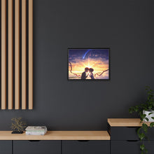 Load image into Gallery viewer, Anime Your Name. Canvas Framed Art Print