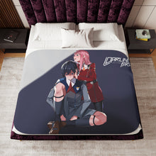 Load image into Gallery viewer, Zero Two and Hiro Sherpa Blanket