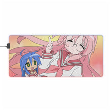Load image into Gallery viewer, Lucky Star Konata Izumi, Miyuki Takara RGB LED Mouse Pad (Desk Mat)