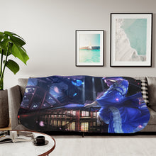 Load image into Gallery viewer, Sakura Cherry Blossoms Sherpa Blanket