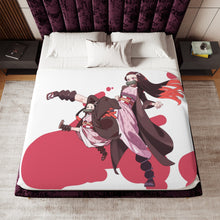 Load image into Gallery viewer, Anime Demon Slayer: Kimetsu no Yaiba Sherpa Blanket