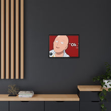 Load image into Gallery viewer, One Punch Man Saitama - Ok Canvas Framed Art Print