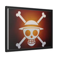 Load image into Gallery viewer, Luffy Jolly Roger Canvas Framed Art Print