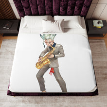 Load image into Gallery viewer, Anime Dr. Stone Sherpa Blanket