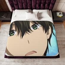 Load image into Gallery viewer, Hōtarō Oreki Face Sherpa Blanket