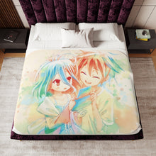 Load image into Gallery viewer, Sora and Shiro Sherpa Blanket