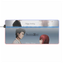 Load image into Gallery viewer, Steins;Gate Kurisu Makise RGB LED Mouse Pad (Desk Mat)