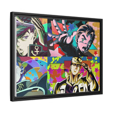 Load image into Gallery viewer, Jotaro Kujo Josuke Higashikata and Okuyasu Nijimura Canvas Framed Art Print